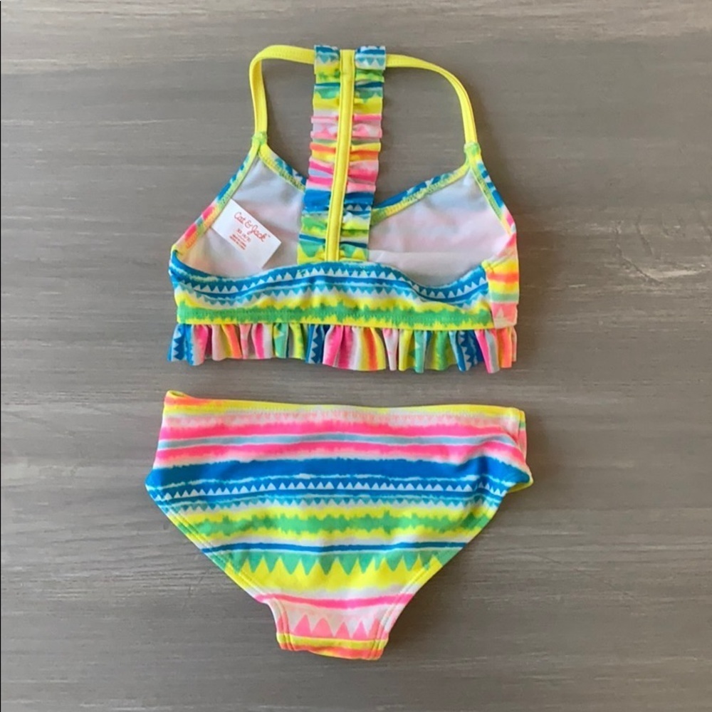 Cat & Jack Girls Neon Bikini - Picture 3 of 4